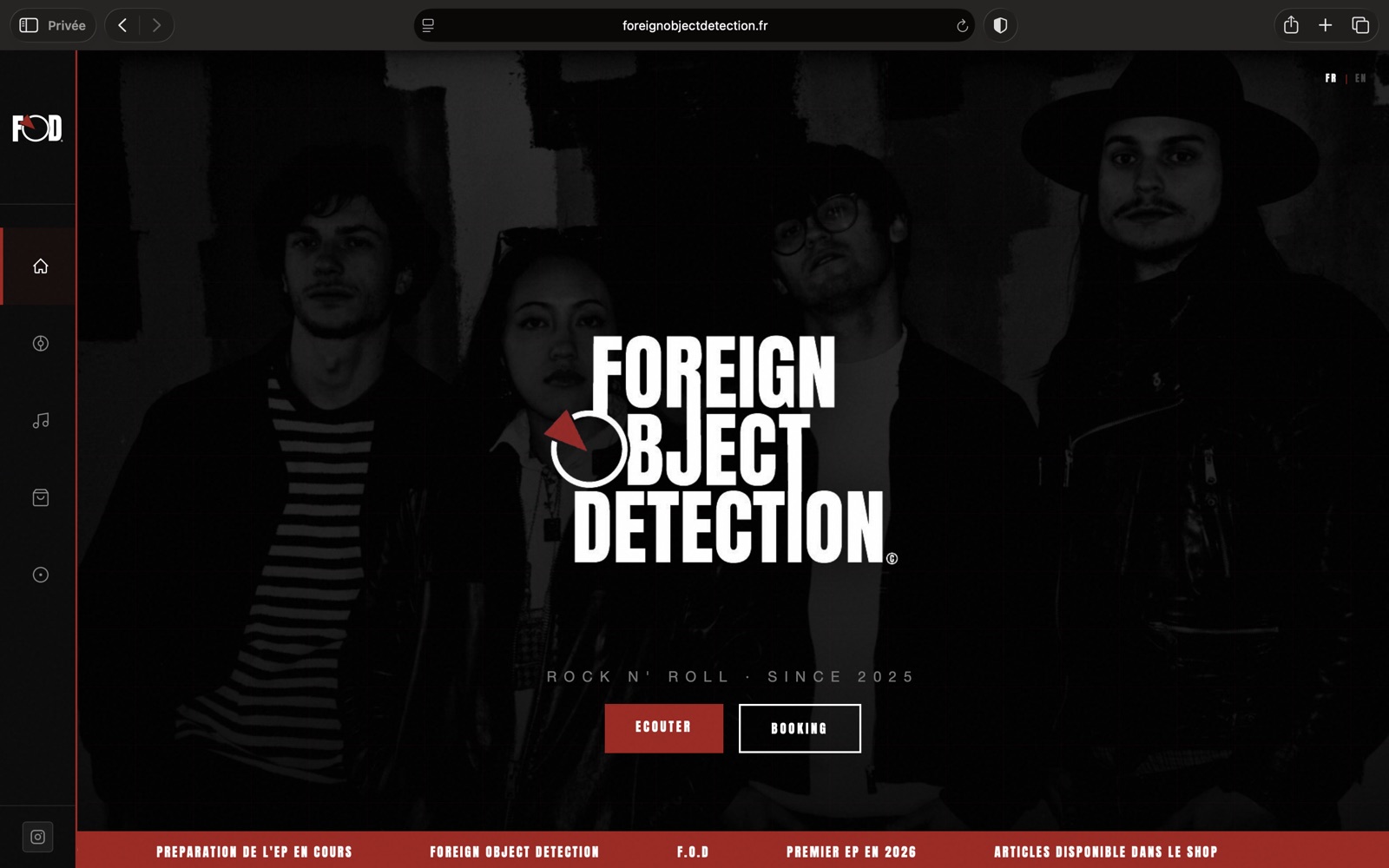 Capture du site Foreign Object Detection avec SEEKR intégré